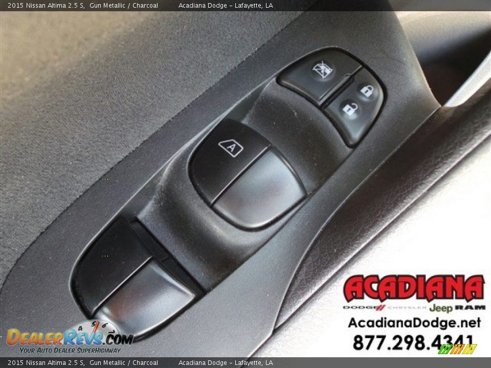 2015 Nissan Altima 2.5 S Gun Metallic / Charcoal Photo #16
