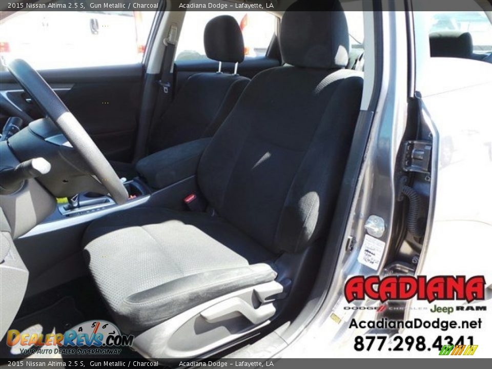 2015 Nissan Altima 2.5 S Gun Metallic / Charcoal Photo #17