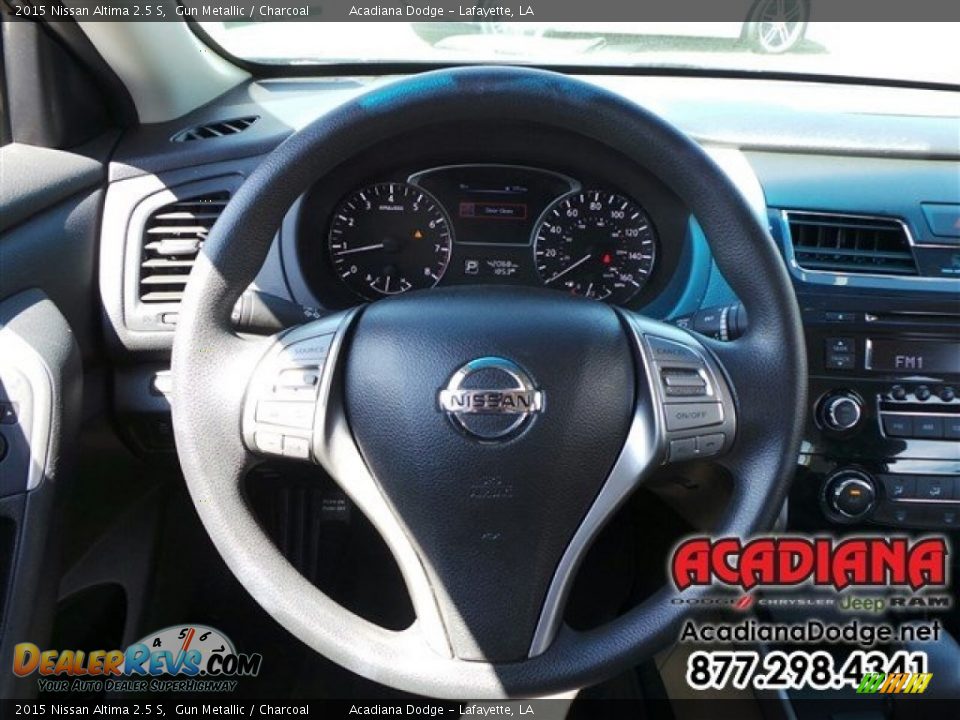 2015 Nissan Altima 2.5 S Gun Metallic / Charcoal Photo #18
