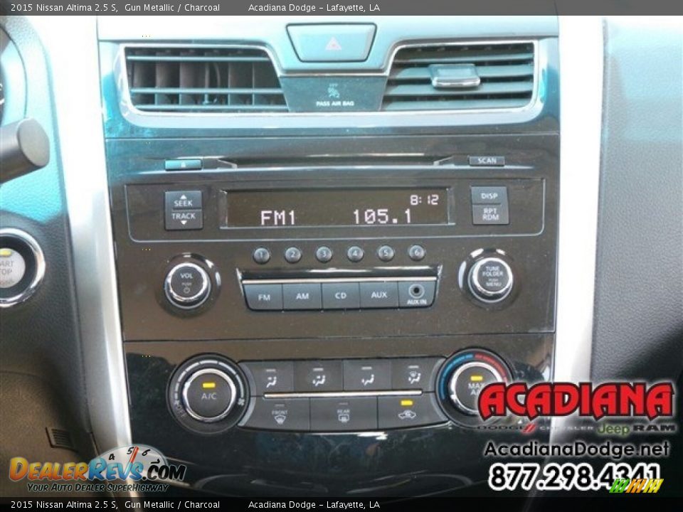 2015 Nissan Altima 2.5 S Gun Metallic / Charcoal Photo #19