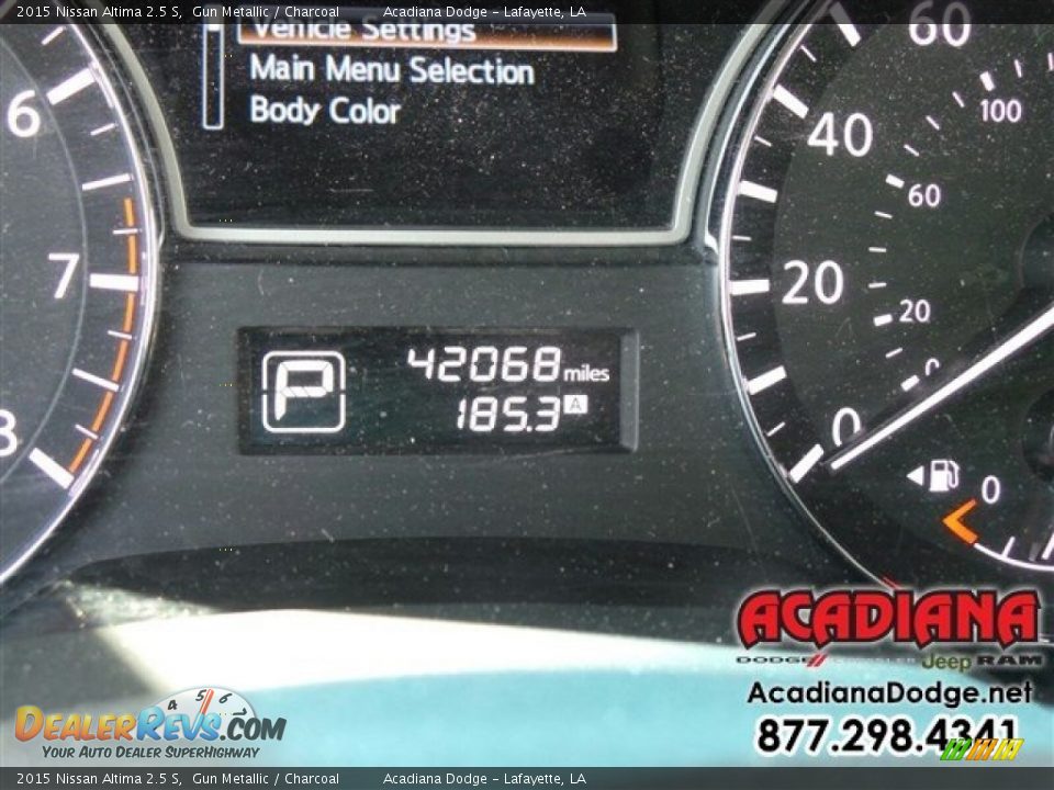 2015 Nissan Altima 2.5 S Gun Metallic / Charcoal Photo #27