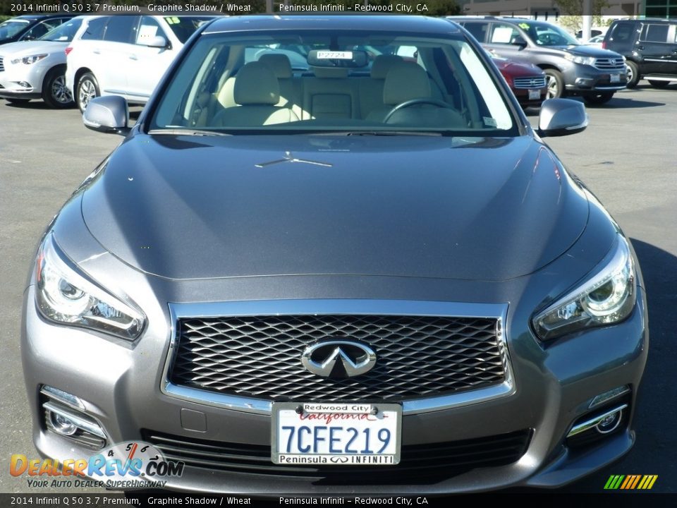 2014 Infiniti Q 50 3.7 Premium Graphite Shadow / Wheat Photo #2