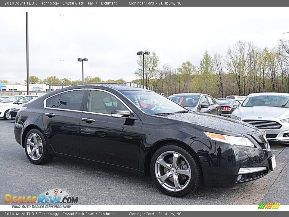 2010 Acura TL 3.5 Technology Crystal Black Pearl / Parchment Photo #1