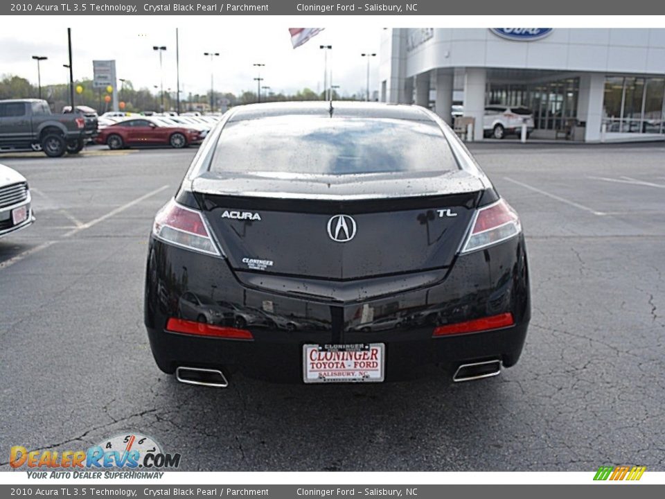 2010 Acura TL 3.5 Technology Crystal Black Pearl / Parchment Photo #4