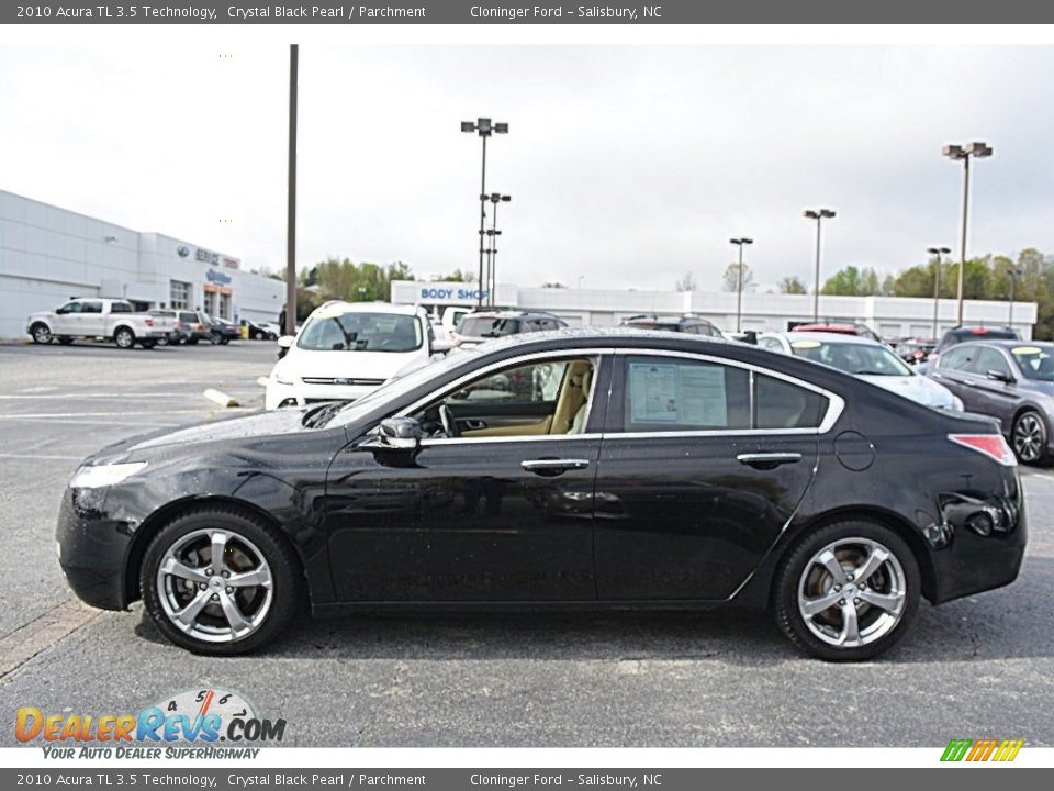 2010 Acura TL 3.5 Technology Crystal Black Pearl / Parchment Photo #6