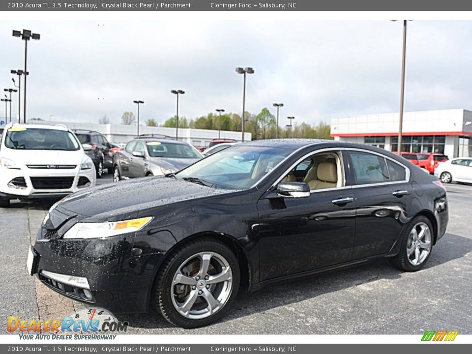 2010 Acura TL 3.5 Technology Crystal Black Pearl / Parchment Photo #7