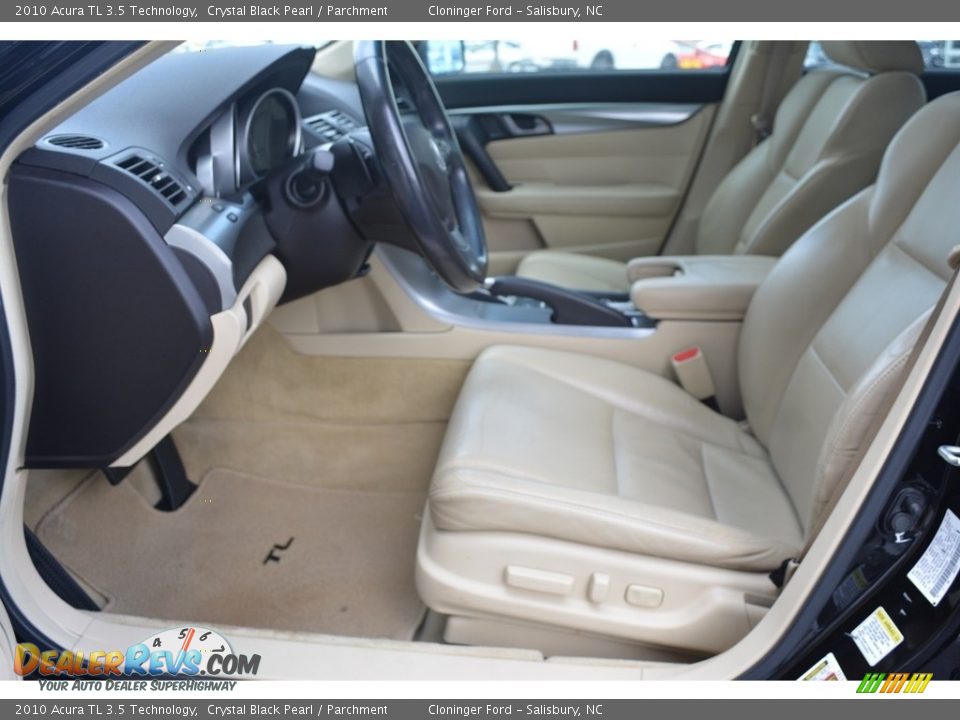 2010 Acura TL 3.5 Technology Crystal Black Pearl / Parchment Photo #10