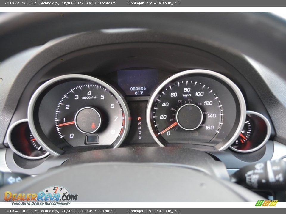 2010 Acura TL 3.5 Technology Crystal Black Pearl / Parchment Photo #23