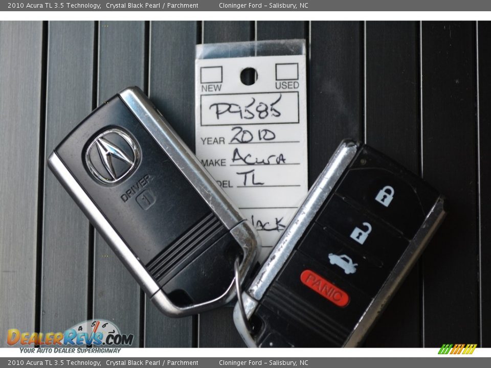 2010 Acura TL 3.5 Technology Crystal Black Pearl / Parchment Photo #28