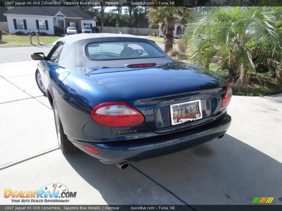 1997 Jaguar XK XK8 Convertible Sapphire Blue Metallic / Oatmeal Photo #3