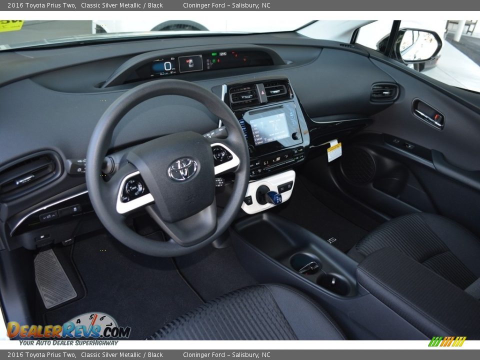 Black Interior - 2016 Toyota Prius Two Photo #7