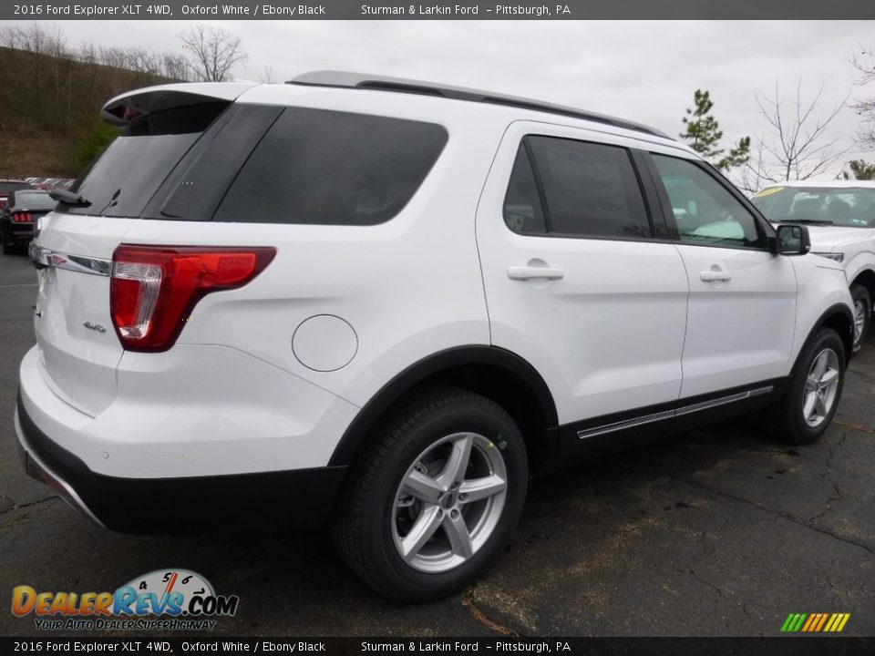 2016 Ford Explorer XLT 4WD Oxford White / Ebony Black Photo #2