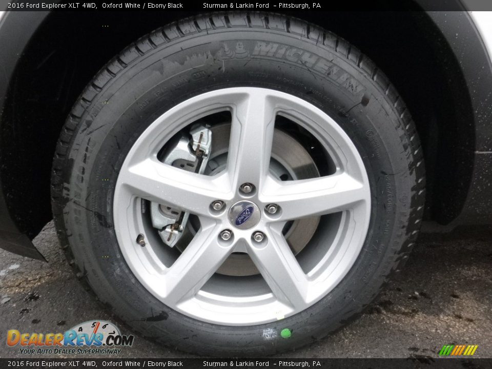 2016 Ford Explorer XLT 4WD Oxford White / Ebony Black Photo #5