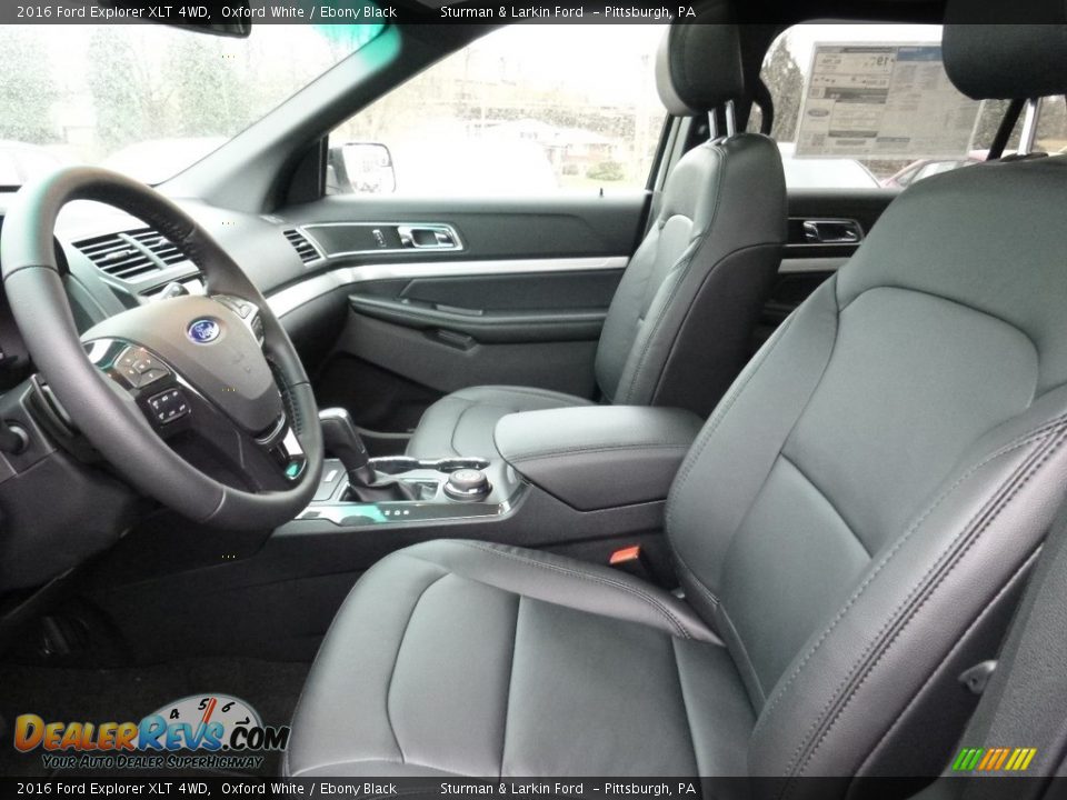 2016 Ford Explorer XLT 4WD Oxford White / Ebony Black Photo #6