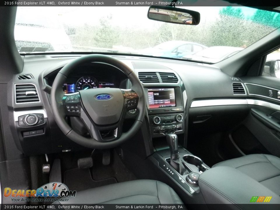 2016 Ford Explorer XLT 4WD Oxford White / Ebony Black Photo #8