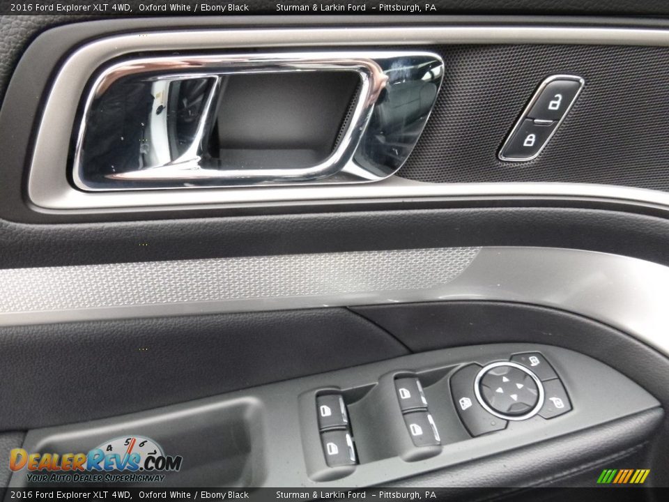 2016 Ford Explorer XLT 4WD Oxford White / Ebony Black Photo #9