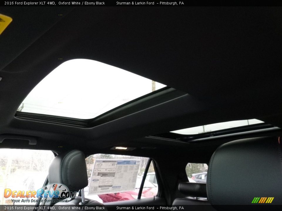 2016 Ford Explorer XLT 4WD Oxford White / Ebony Black Photo #11