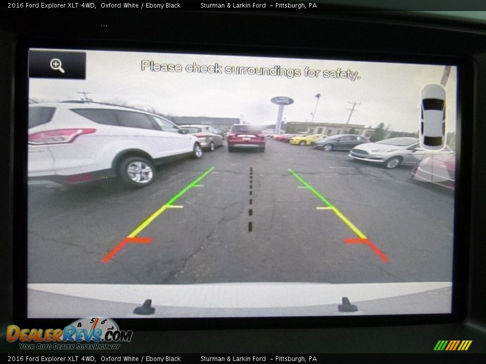 2016 Ford Explorer XLT 4WD Oxford White / Ebony Black Photo #14