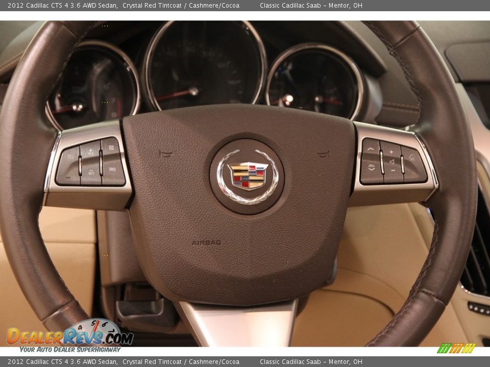 2012 Cadillac CTS 4 3.6 AWD Sedan Crystal Red Tintcoat / Cashmere/Cocoa Photo #6