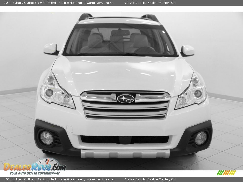 2013 Subaru Outback 3.6R Limited Satin White Pearl / Warm Ivory Leather Photo #2