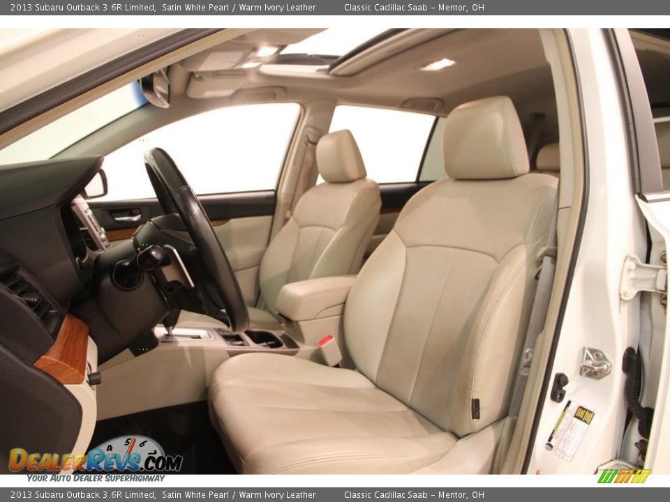 2013 Subaru Outback 3.6R Limited Satin White Pearl / Warm Ivory Leather Photo #6