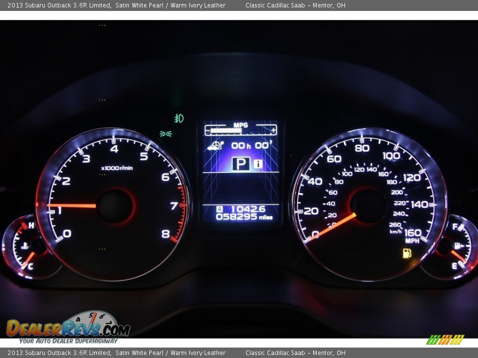 2013 Subaru Outback 3.6R Limited Satin White Pearl / Warm Ivory Leather Photo #8