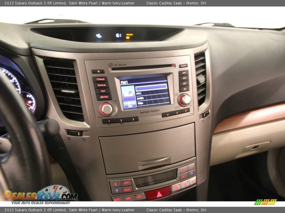2013 Subaru Outback 3.6R Limited Satin White Pearl / Warm Ivory Leather Photo #9