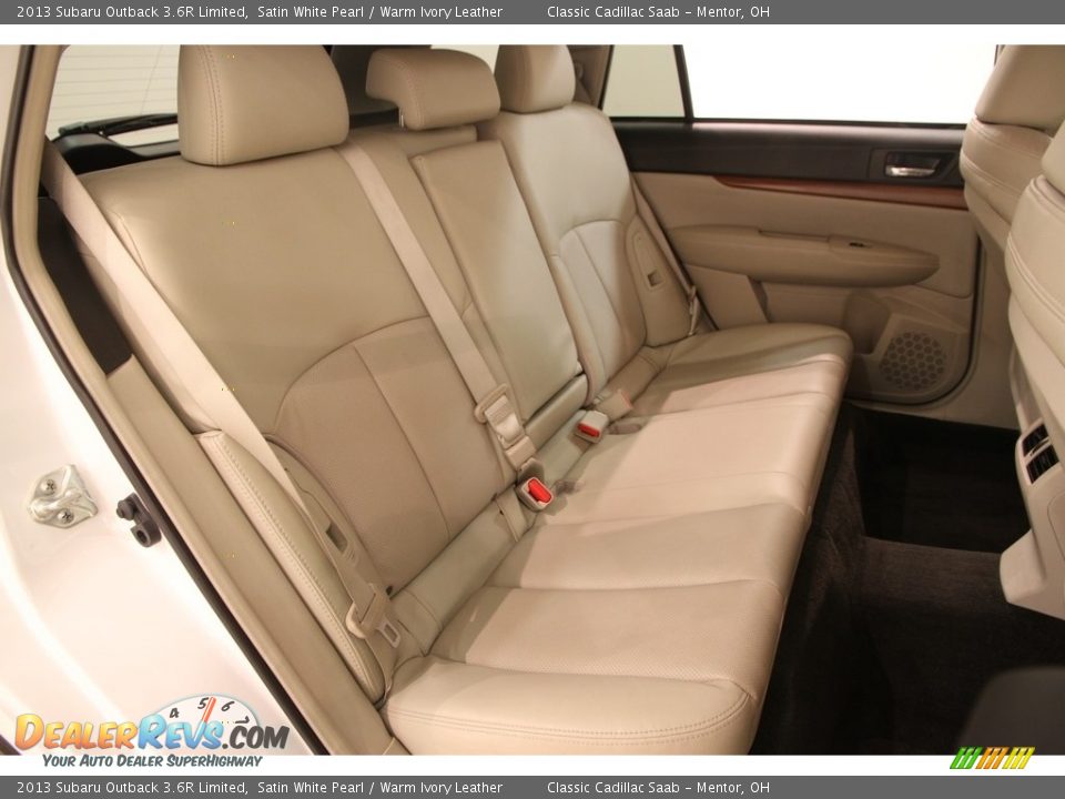 2013 Subaru Outback 3.6R Limited Satin White Pearl / Warm Ivory Leather Photo #14