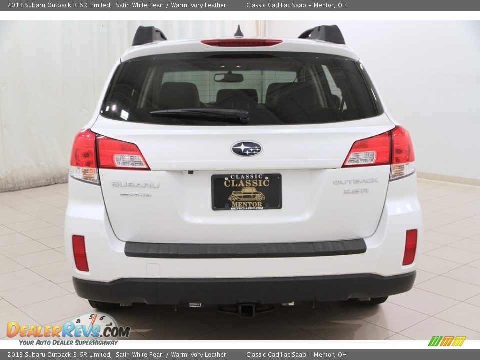 2013 Subaru Outback 3.6R Limited Satin White Pearl / Warm Ivory Leather Photo #16
