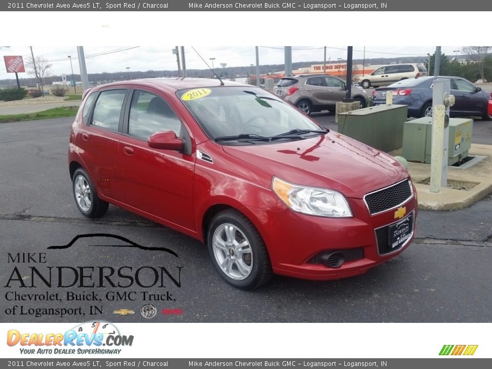 2011 Chevrolet Aveo Aveo5 LT Sport Red / Charcoal Photo #1