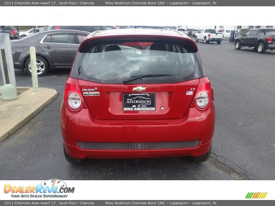 2011 Chevrolet Aveo Aveo5 LT Sport Red / Charcoal Photo #5