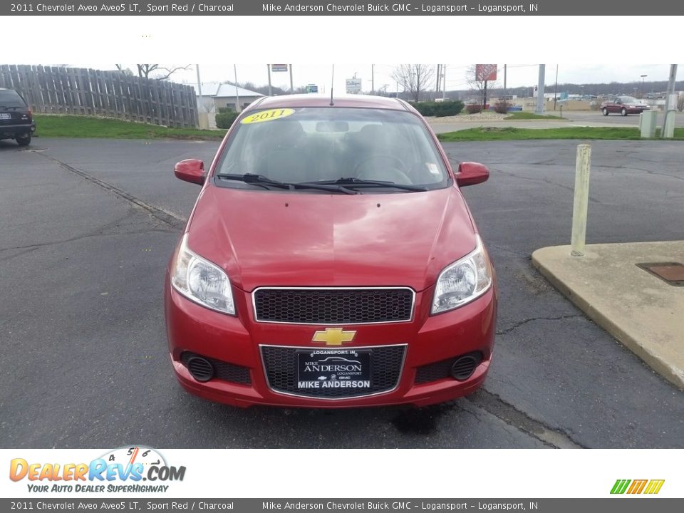 2011 Chevrolet Aveo Aveo5 LT Sport Red / Charcoal Photo #6