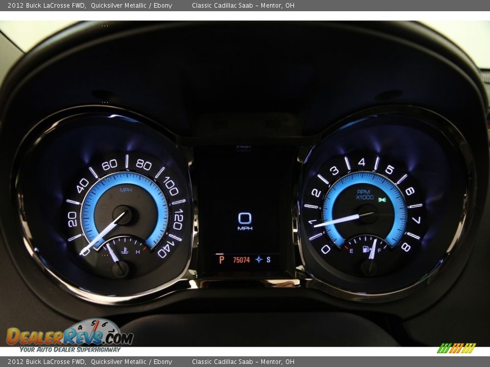 2012 Buick LaCrosse FWD Quicksilver Metallic / Ebony Photo #7