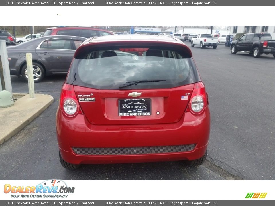 2011 Chevrolet Aveo Aveo5 LT Sport Red / Charcoal Photo #7