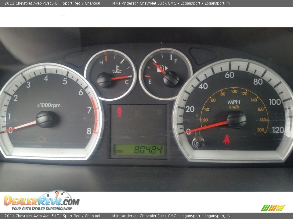 2011 Chevrolet Aveo Aveo5 LT Sport Red / Charcoal Photo #16