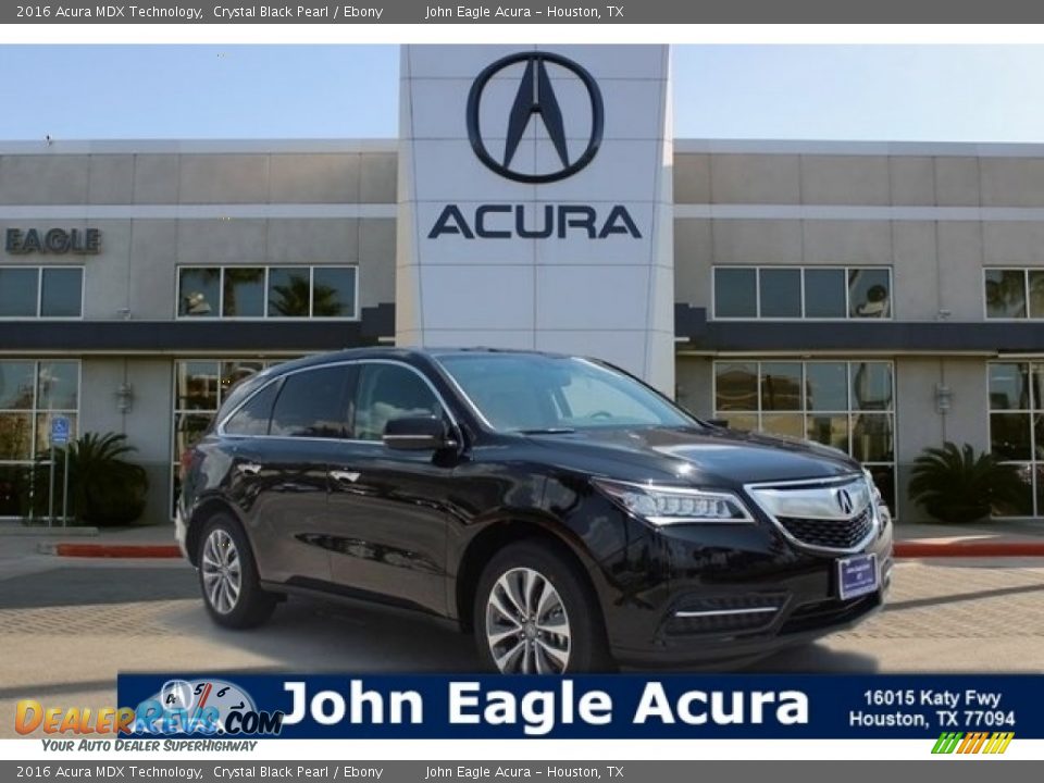 2016 Acura MDX Technology Crystal Black Pearl / Ebony Photo #1