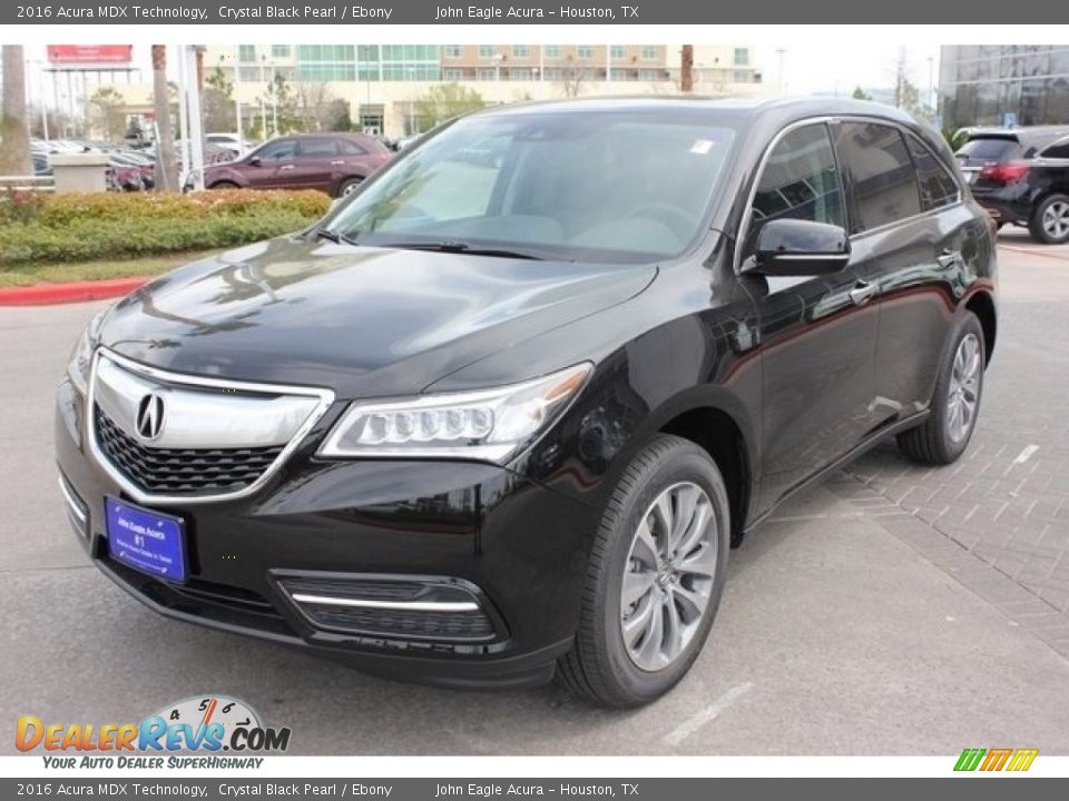 2016 Acura MDX Technology Crystal Black Pearl / Ebony Photo #3