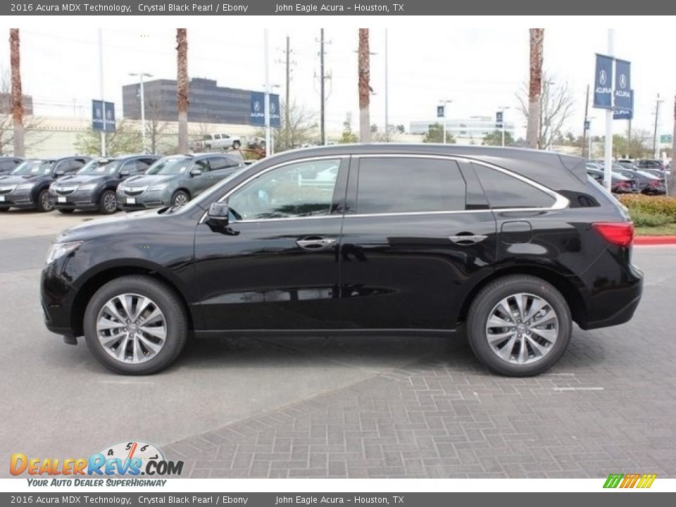 2016 Acura MDX Technology Crystal Black Pearl / Ebony Photo #4