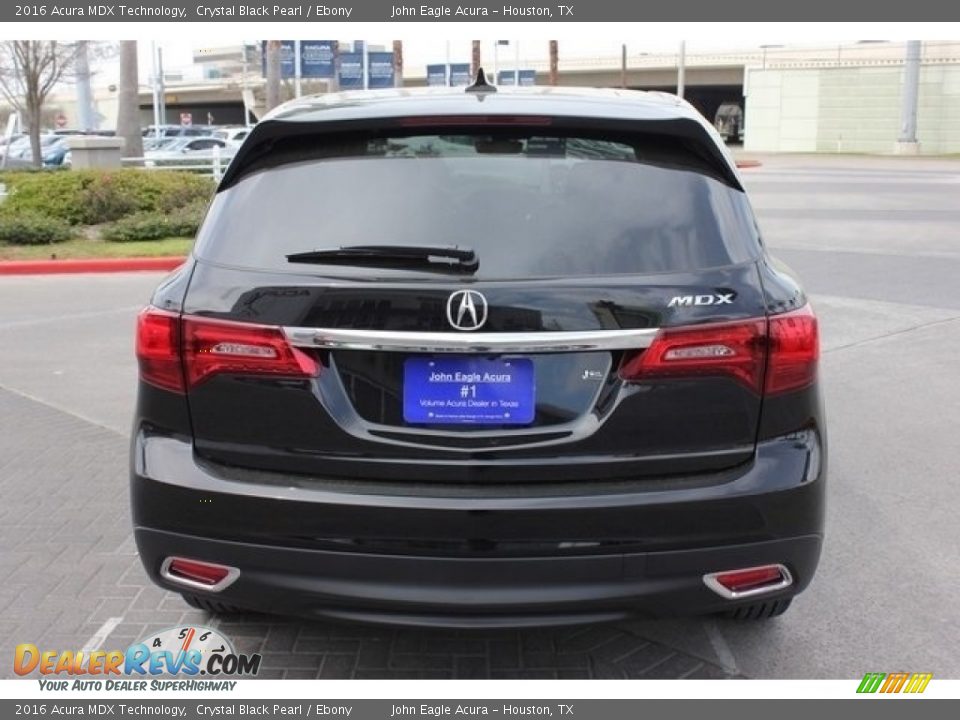 2016 Acura MDX Technology Crystal Black Pearl / Ebony Photo #6