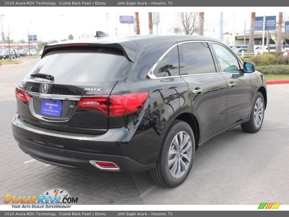 2016 Acura MDX Technology Crystal Black Pearl / Ebony Photo #7