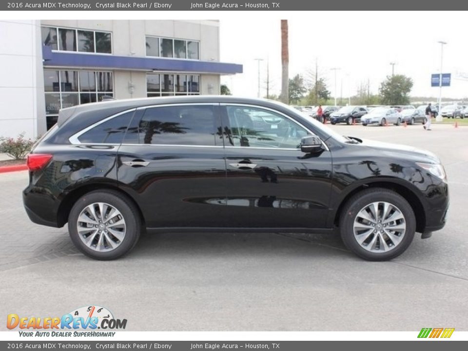2016 Acura MDX Technology Crystal Black Pearl / Ebony Photo #8