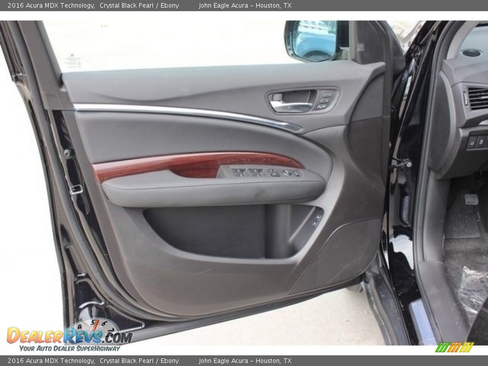 2016 Acura MDX Technology Crystal Black Pearl / Ebony Photo #11