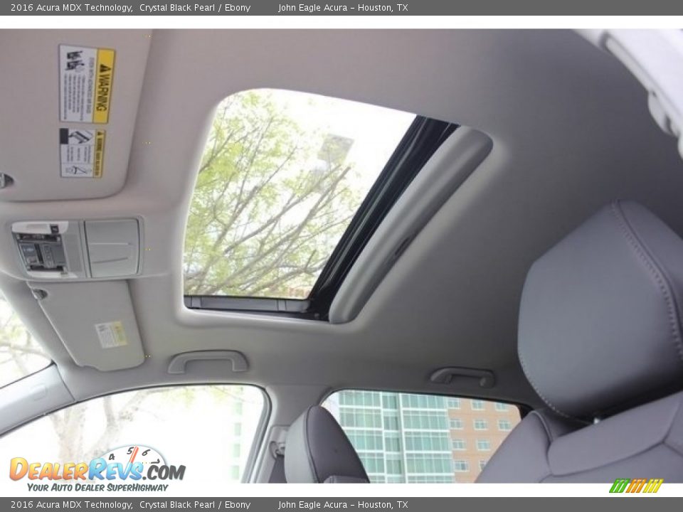 2016 Acura MDX Technology Crystal Black Pearl / Ebony Photo #12