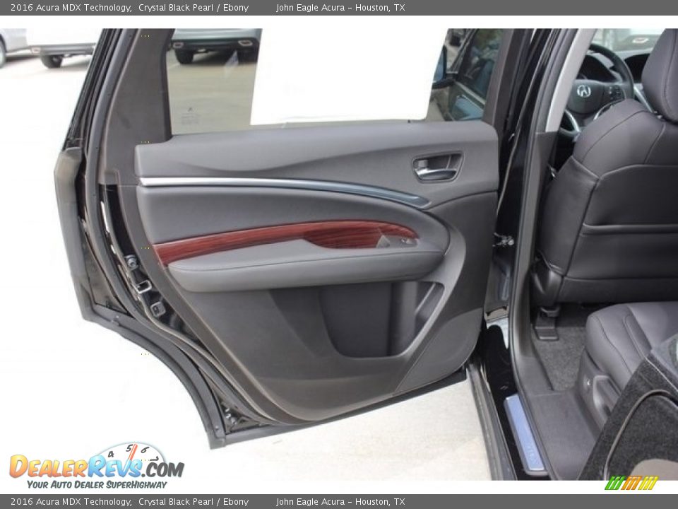 2016 Acura MDX Technology Crystal Black Pearl / Ebony Photo #14