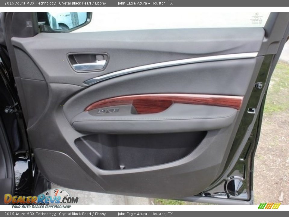2016 Acura MDX Technology Crystal Black Pearl / Ebony Photo #23