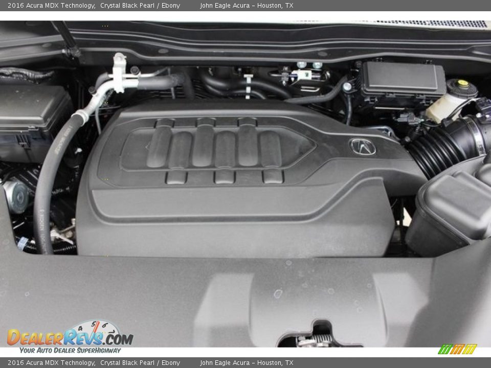 2016 Acura MDX Technology Crystal Black Pearl / Ebony Photo #25