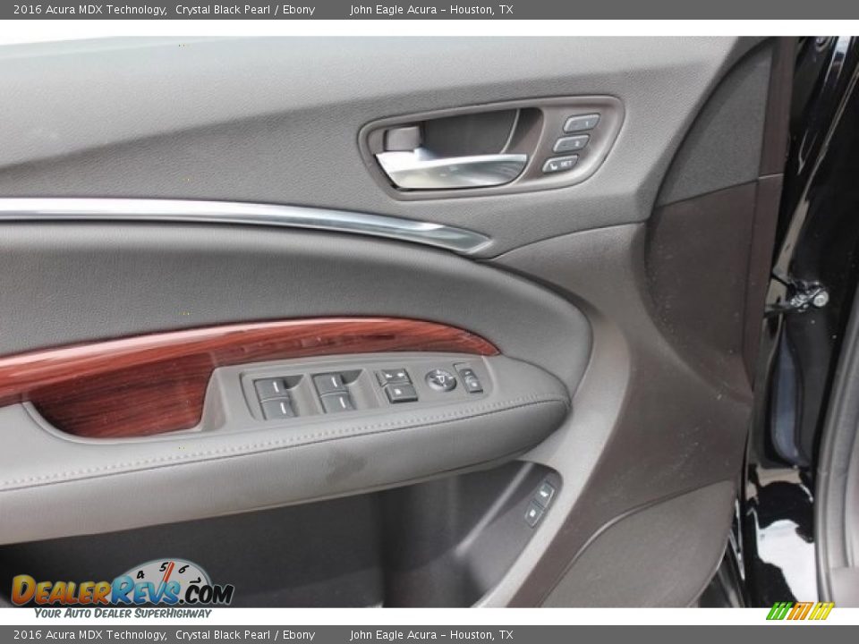 2016 Acura MDX Technology Crystal Black Pearl / Ebony Photo #26