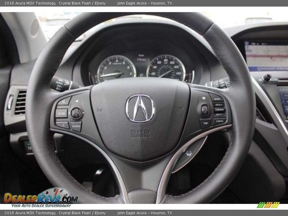 2016 Acura MDX Technology Crystal Black Pearl / Ebony Photo #31