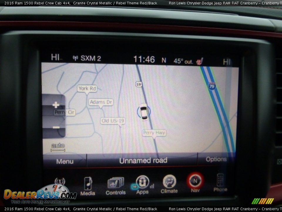 2016 Ram 1500 Rebel Crew Cab 4x4 Granite Crystal Metallic / Rebel Theme Red/Black Photo #17