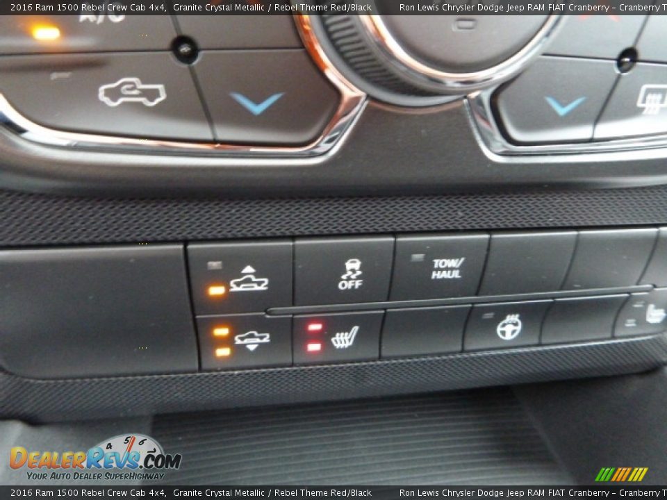 2016 Ram 1500 Rebel Crew Cab 4x4 Granite Crystal Metallic / Rebel Theme Red/Black Photo #20